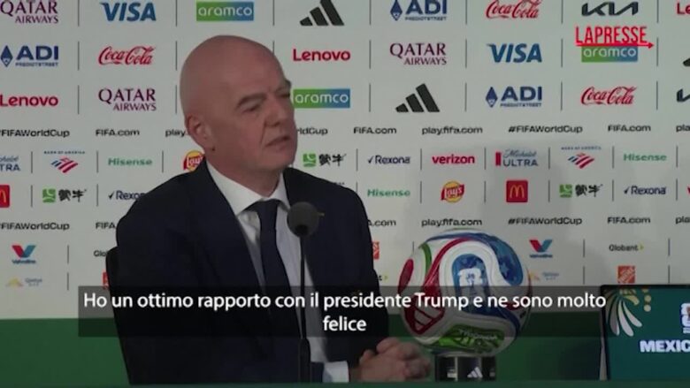 Mondiali 2026, Infantino su Trump: "Senza di lui sarebbe stato impossibile organizzare una Coppa del Mondo negli Usa"