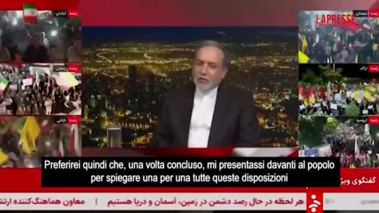 Iran, Araghchi: "Ecco i passi per l'accordo con gli Usa per finire la guerra"