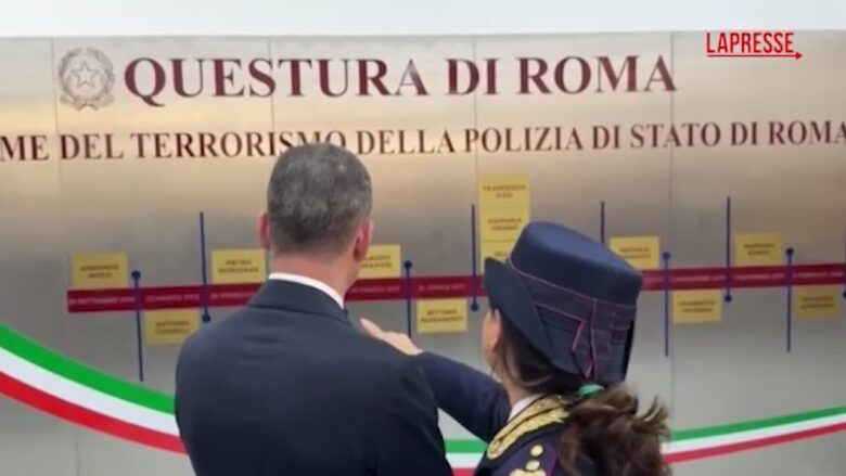 Polizia, a Roma inaugurato il "Wall della Memoria" dedicato alle vittime di terrorismo