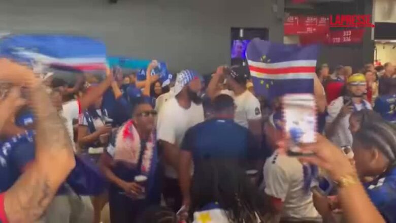 Mondiali 2026, la gioia dei tifosi di Capo Verde dopo il pareggio contro la Spagna