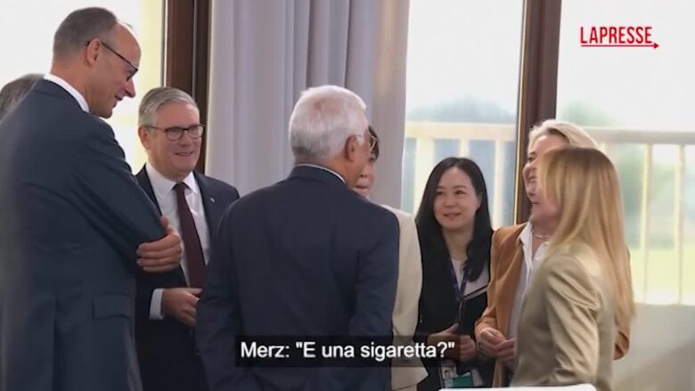 G7, Meloni ai leader presenti al vertice: "Ho smesso di fumare un mese fa"