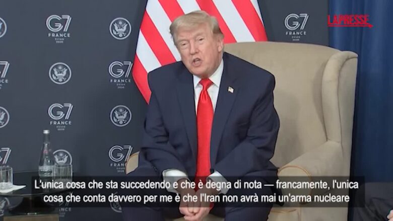 Iran, Trump: "Unica cosa che conta è che Teheran non abbia mai un'arma nucleare"