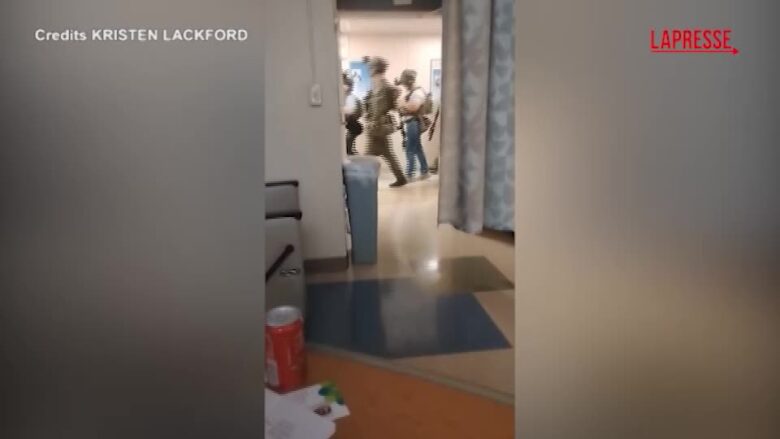 Usa, sparatoria in un ospedale in Delaware: il video col cellulare riprende il blitz della polizia