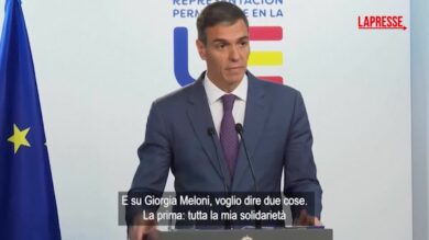 Polemica Trump-Meloni, Sanchez: "Tutta la mia solidarietà, attacco che non saprei definire"