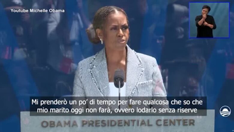 Michelle Obama al marito: "Hai reso questo Paese orgoglioso"