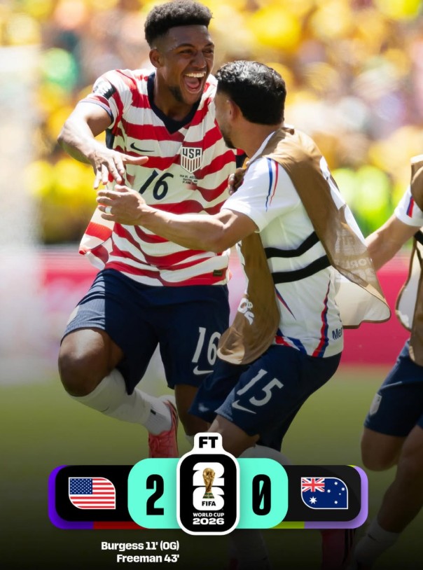 Mondiali 2026, Usa-Australia 2-0: la squadra di Pochettino approda ai sedicesimi