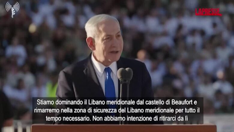 Libano, Netanyahu: "Rimarremo nella zona di sicurezza per tutto il tempo necessario"