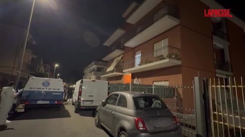 Famiglia uccisa a Roma, la polizia sul luogo del delitto