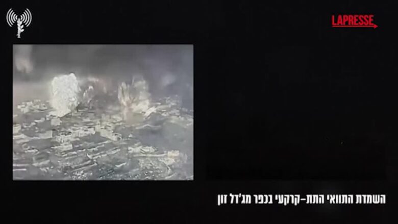 Libano, l'esercito israeliano distrugge un tunnel sotterraneo