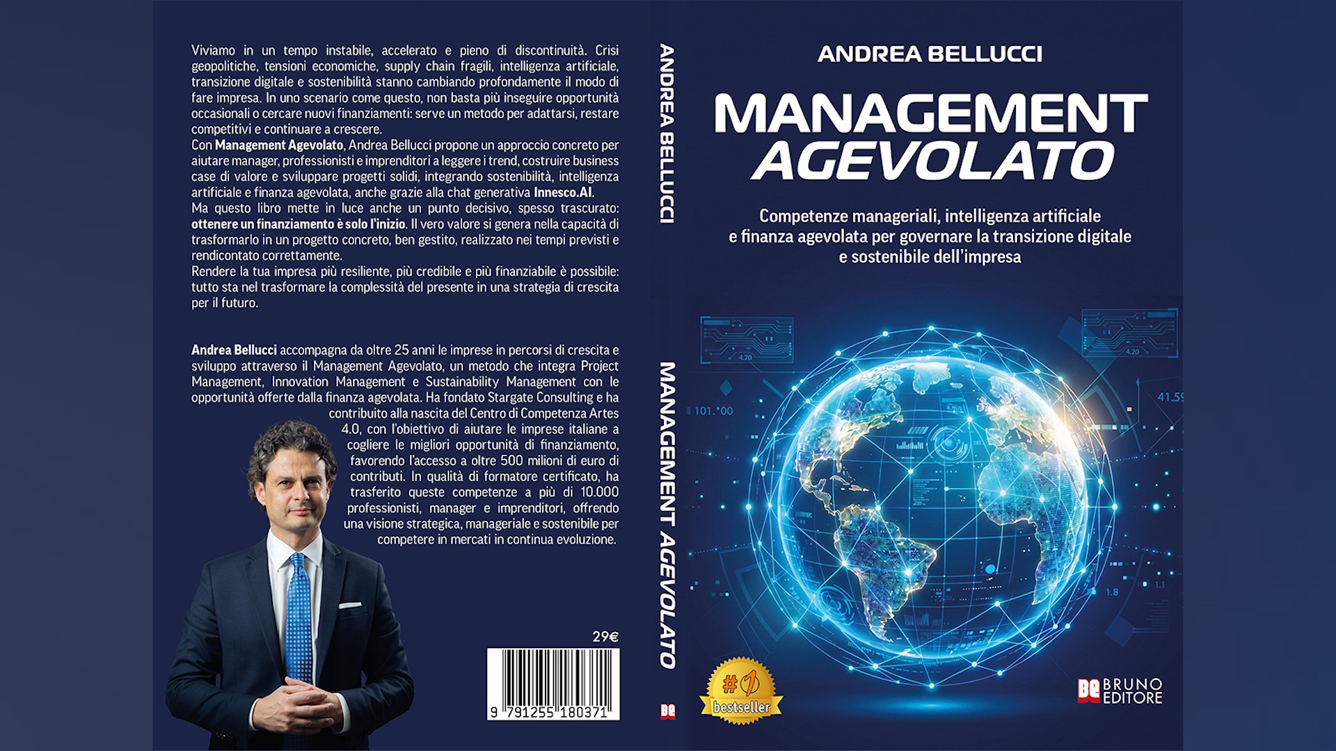 ‘Management Agevolato’, il libro di Andrea Bellucci che aiuta le imprese a costruire progetti che attraggono finanziamenti
