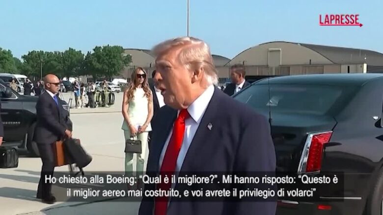 Trump effettua il primo volo sul nuovo Air Force One: "Sono emozionato, è straordinario"