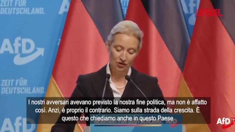 Germania, Weidel (AfD): "Siamo sulla strada della crescita"