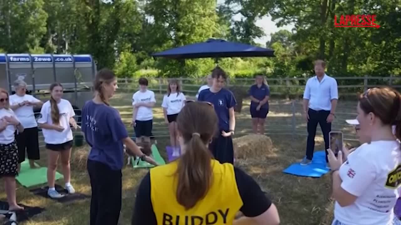 harry tra gavettoni e yoga con le capre per il principe anche un piccolo incidente da Lapresse.it harry tra gavettoni e yoga con le capre per il principe anche un piccolo incidente