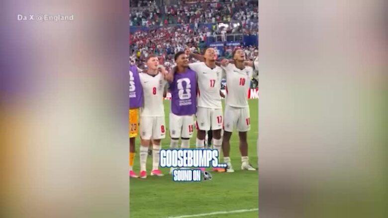 Mondiali 2026, dopo la vittoria tifosi e giocatori dell'Inghilterra intonano 'Wonderwall'