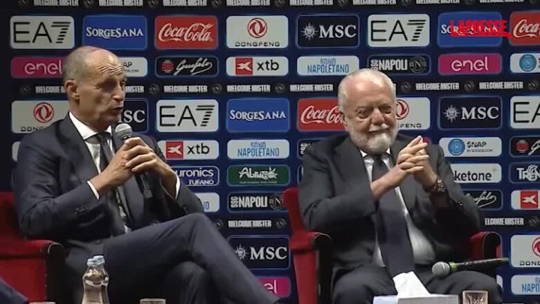 Allegri presentato a Napoli: “A maggio speriamo di avere qualche trofeo”