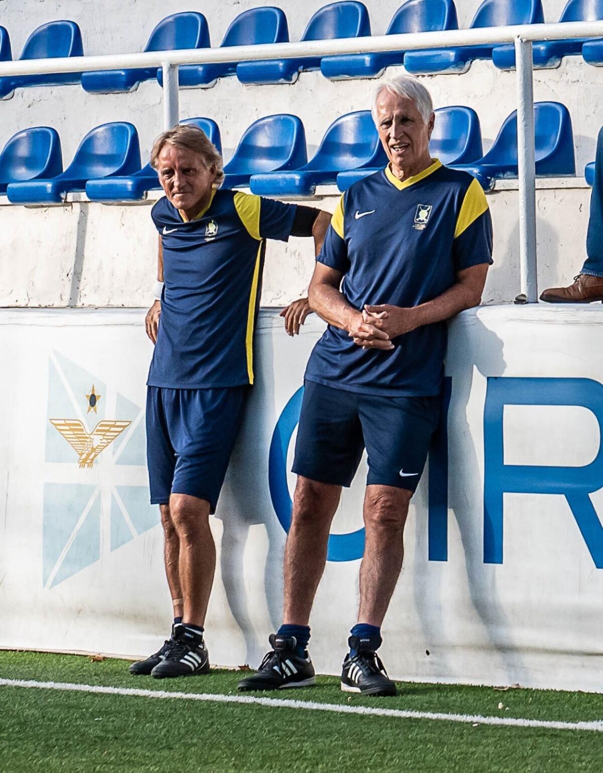 Roberto Mancini di nuovo in campo con Malagò