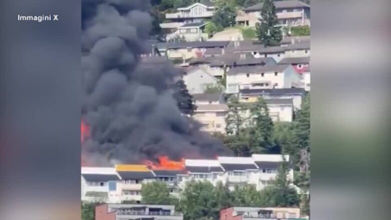 Norvegia, vasto incendio vicino a Oslo: distrutte oltre 100 case