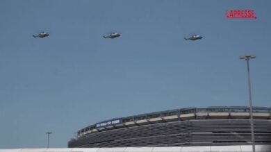 Mondiali 2026, Trump arriva alla finale: il video del Marine One sullo stadio