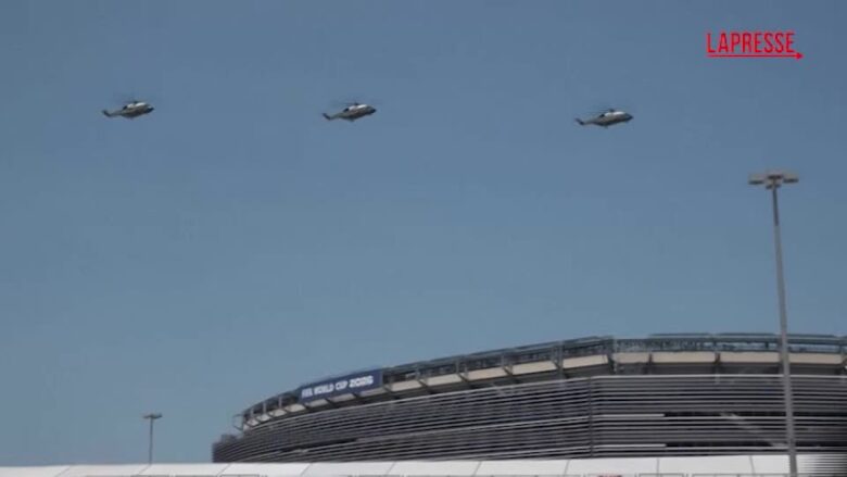 Mondiali 2026, Trump arriva alla finale: il video del Marine One sullo stadio