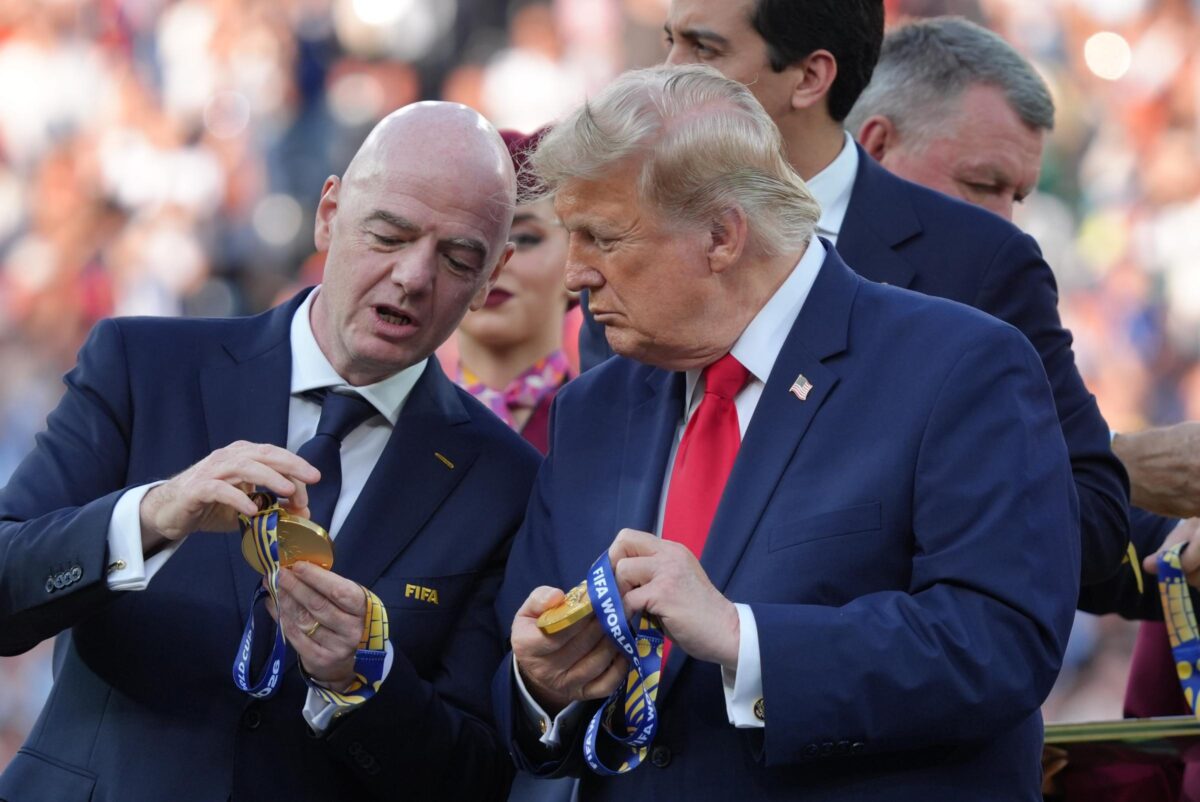 Mondiali 2026, Donald Trump contestato alla premiazione di Spagna-Argentina: le foto Mondiali 2026, Donald Trump contestato alla premiazione di Spagna-Argentina: le foto