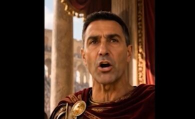 Vannacci-condottiero romano: in un video AI, l’ex generale “ordina” la morte di Schlein e Conte