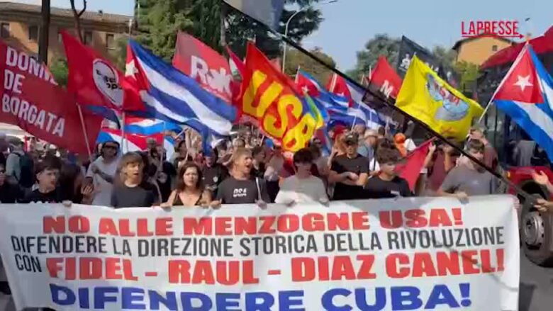 Cuba, presidio all'Ambasciata di Roma per celebrare il 26 luglio