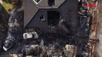 Incendi in Spagna, le immagini aeree della devastazione lasciata dalle fiamme