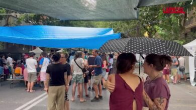 Spintime, a Roma il maltempo non ferma il presidio