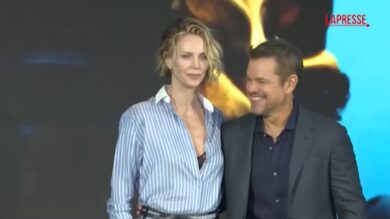 Matt Damon e Charlize Theron a Seul per presentare "L'Odissea"