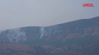 Abruzzo in fiamme, incendi sulle montagne dell'Aquila