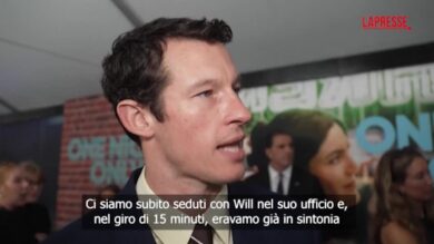 Callum Turner alla première di "One Night Only"