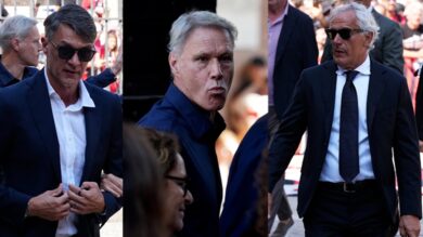 Funerali Baresi, da Van Basten a Maldini: gli ex campioni del Milan salutano il “Capitano” rossonero – Foto