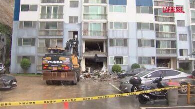 Corea del Sud, a Geoje una frana colpisce un condominio