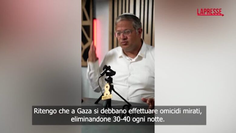 Gaza, Ben-Gvir: "Dovremmo uccidere 30-40 palestinesi ogni notte, non sono nemmeno persone"