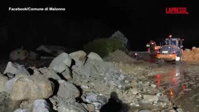 Maltempo in Val Camonica, esonda l'Oglio: l'acqua invade il comune di Malonno