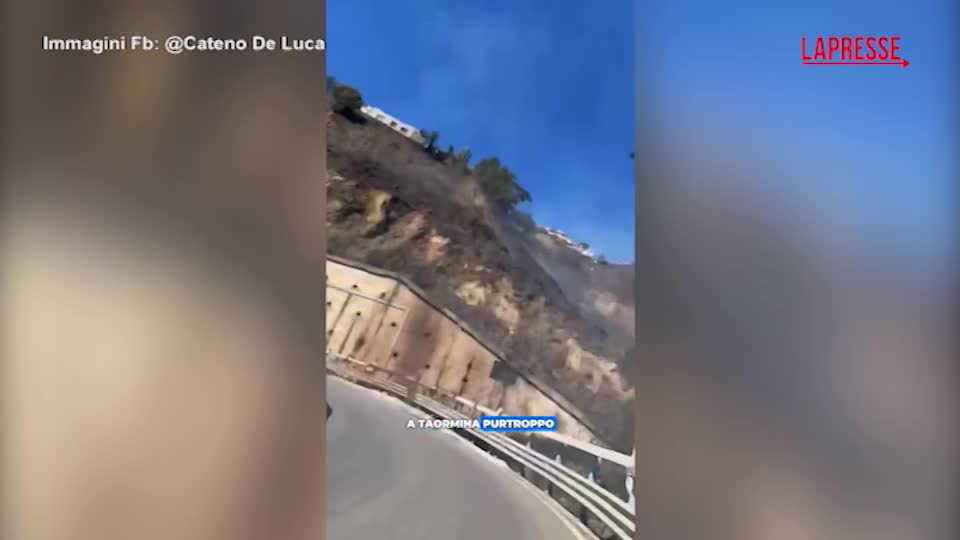 taormina incendio minaccia le case il sindaco sui social e doloso da Lapresse.it taormina incendio minaccia le case il sindaco sui social e doloso