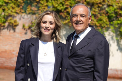 Greta Scarano e Alberto Barbera dell'83ma Mostra Internazionale d'Arte Cinematografica di Venezia (Foto Gian Mattia D’Alberto/LaPresse)