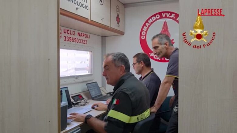 Campi Flegrei, i Vigili del Fuoco ancora al lavoro sugli edifici colpiti dal terremoto