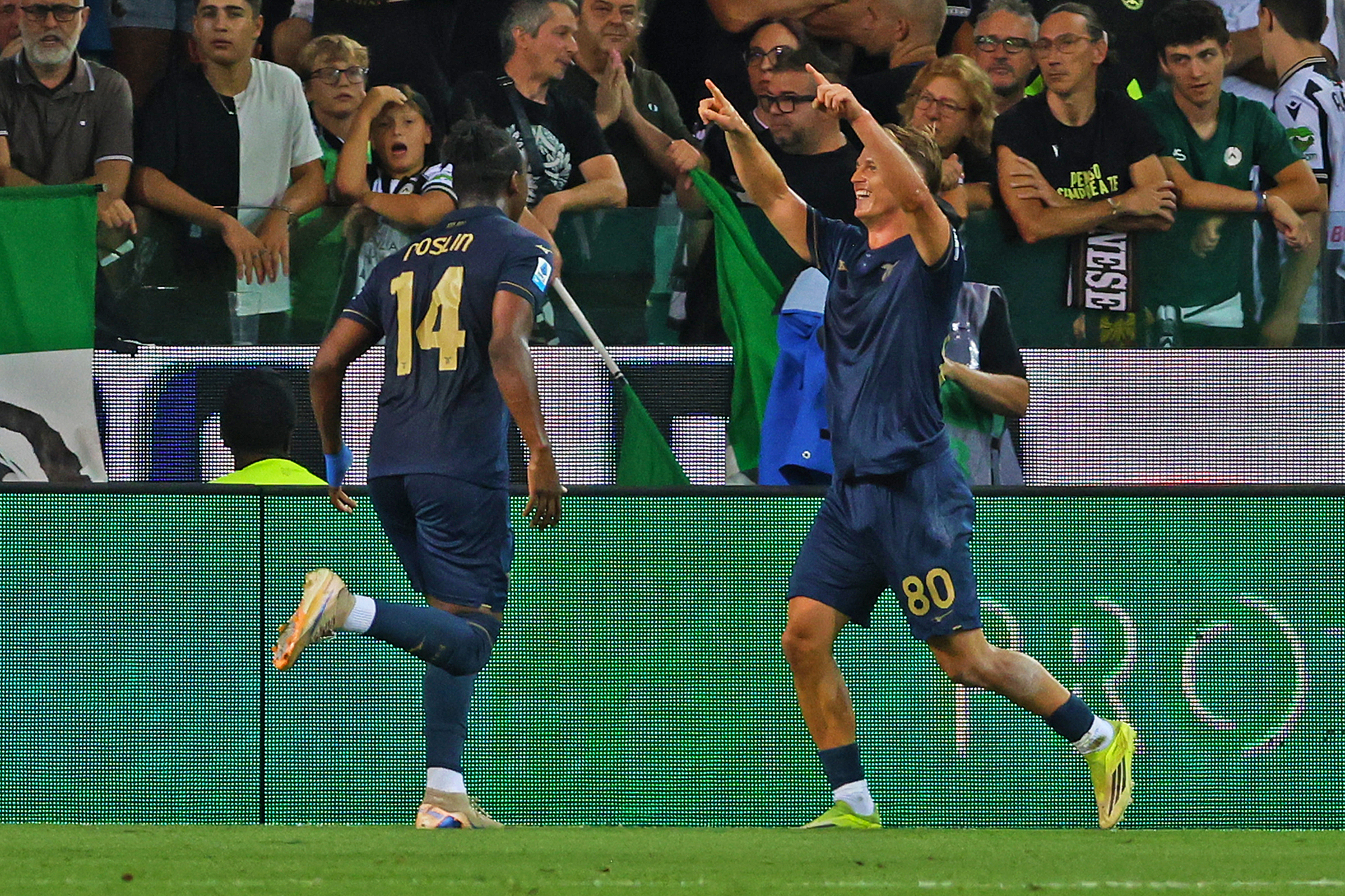 Serie A, Udinese-Lazio 1-2: ribaltone biancoceleste con Frattesi e Gudmundsson