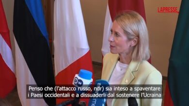 Ucraina, Kallas: "Attacco russo a treno è un messaggio per l'Occidente"