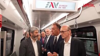 Inaugurati i nuovi treni EAV sulla linea Napoli-Sorrento