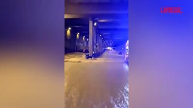 Spagna, una galleria si allaga a Barcellona per le forti piogge
