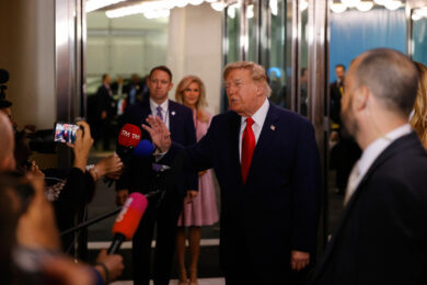 Il presidente degli Stati Uniti Donald Trump alla sede delle Nazioni Unite in vista dell'81ma sessione dell'Assemblea generale dell'ON (Foto AP/Stefan Jeremiah)