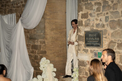 Le nozze di Damiano David e Dove Cameron a Montalcino ( Foto Ginevra Fatarella/LaPresse)