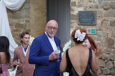 Il padre di Dove Cameron a Montalcino per il matrimonio di Damiano David e Dove Cameron (Foto Alessandro La Rocca - LaPresse)