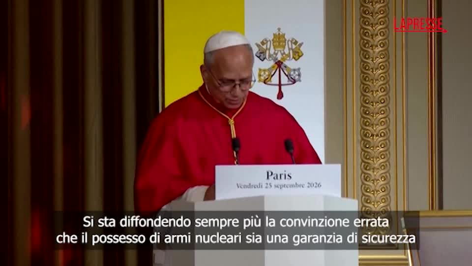 Papa Leone XIV in Francia: “Stop alla corsa ad armi nucleari”