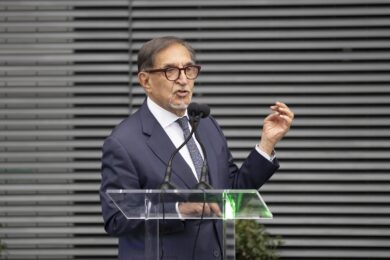 Ignazio La Russa alla cerimonia di intitolazione dell’aeroporto di Malpensa a Silvio Berlusconi (Foto di Marco Ottico/Lapresse)