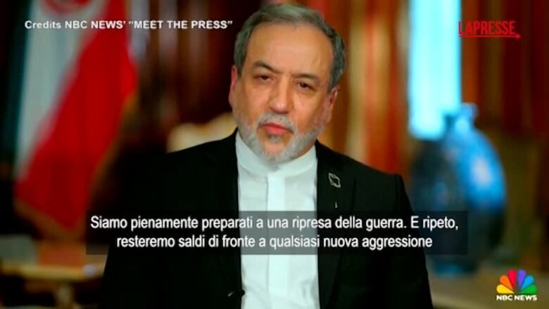Iran, Araghchi: "Pronti a riprendere i combattimenti o a negoziare un accordo di pace"