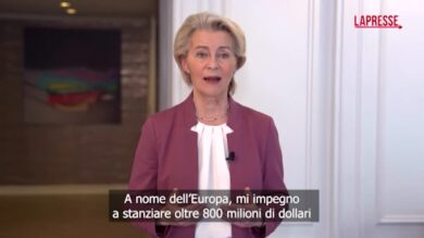 Onu, Von der Leyen: "Da Ue 800 mln dollari per sfollati in Africa e crisi globali"