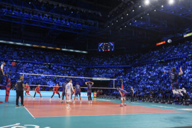 Finale Europei volley, Polonia-Francia a Milano (Foto Claudio Furlan/LaPresse)